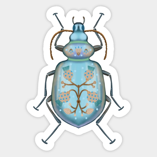 Floral bug Sticker by Pacesyte